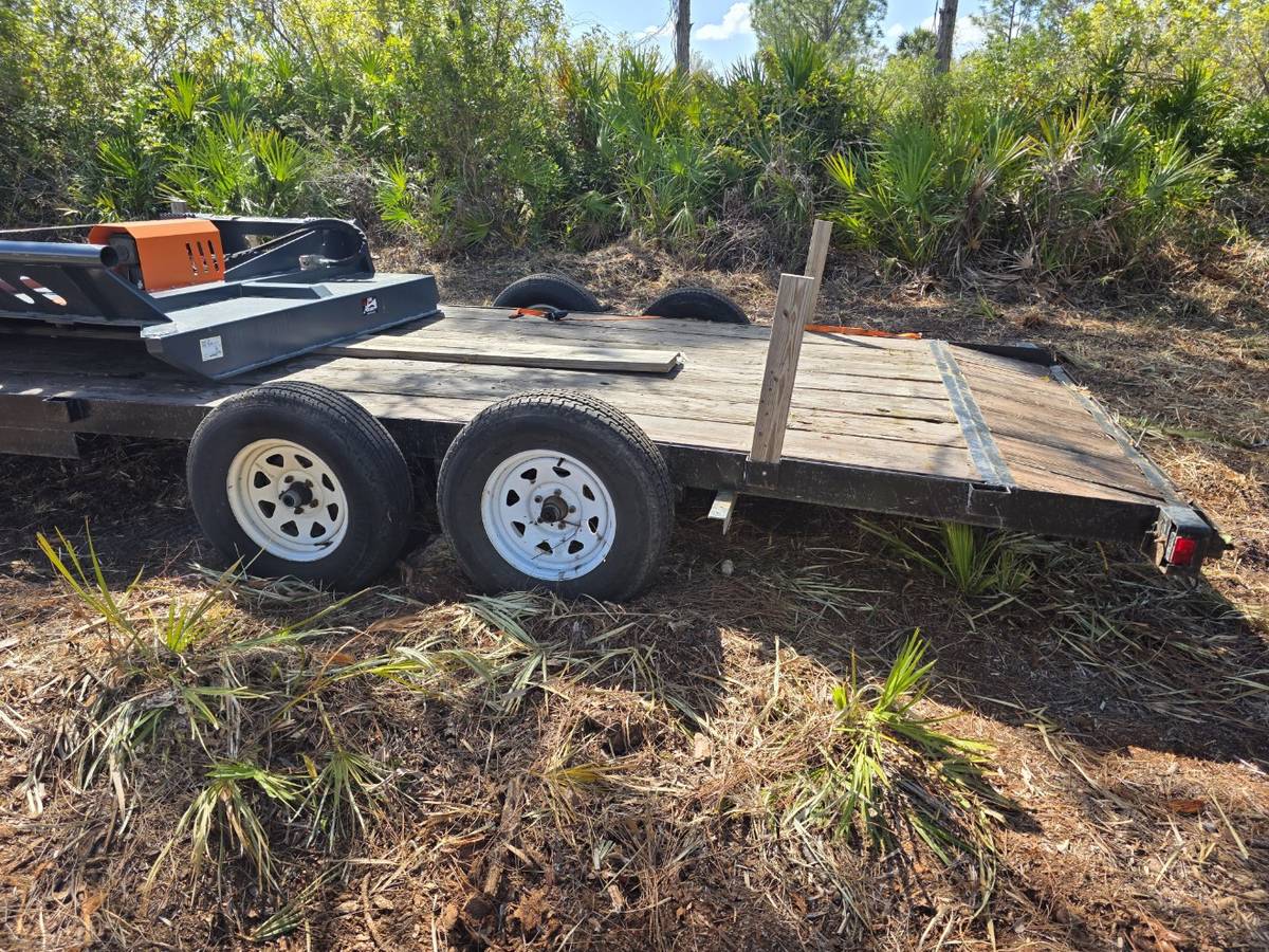 7x18 Car Hauler / Equipment Trailer – Dual 3,500 lb Axles – Ramps, photo 3