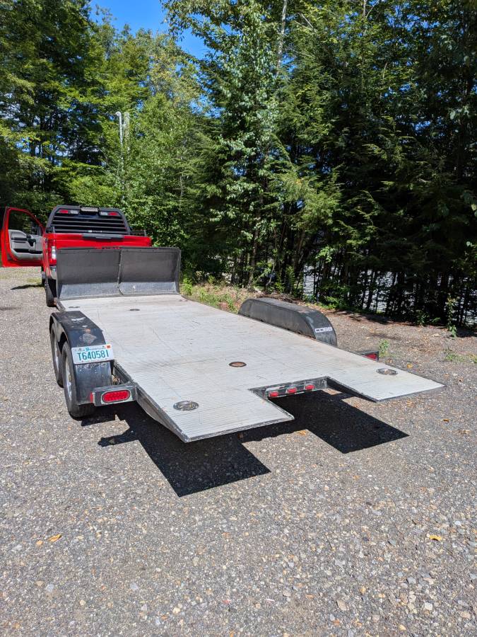 Aluminum deck tilt car trailer, photo 2