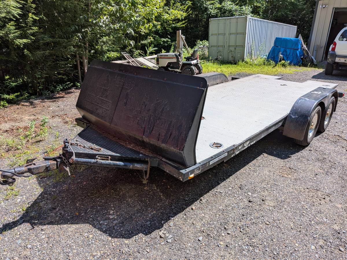 Aluminum deck tilt car trailer, photo 4