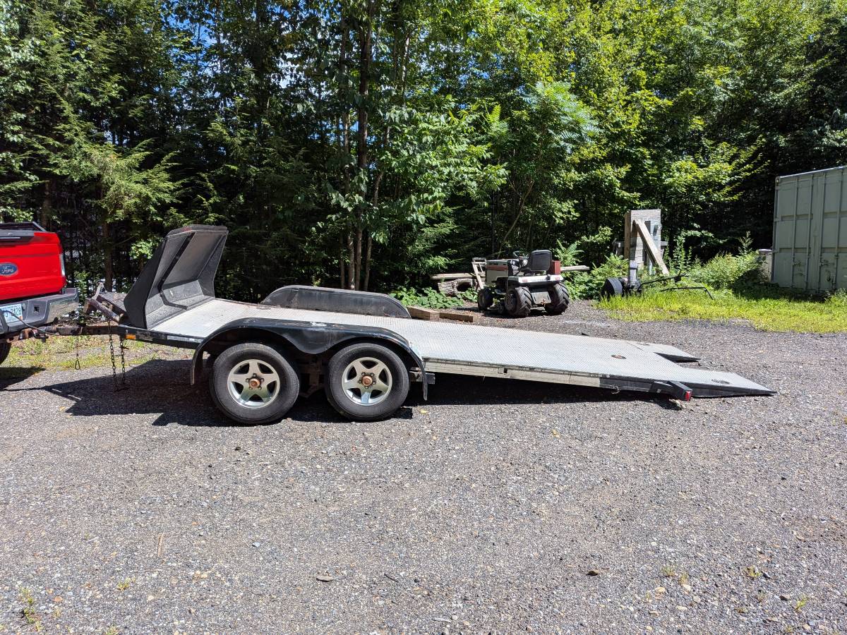 Aluminum deck tilt car trailer, photo 9