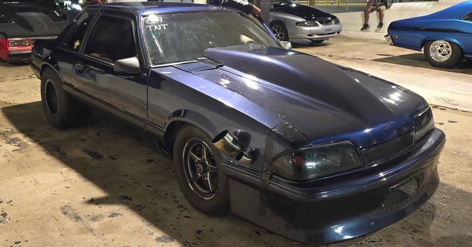 1992 Ford Mustang drag car, turbo LS 5.3, Powerglide, 5.30 index, photo 2