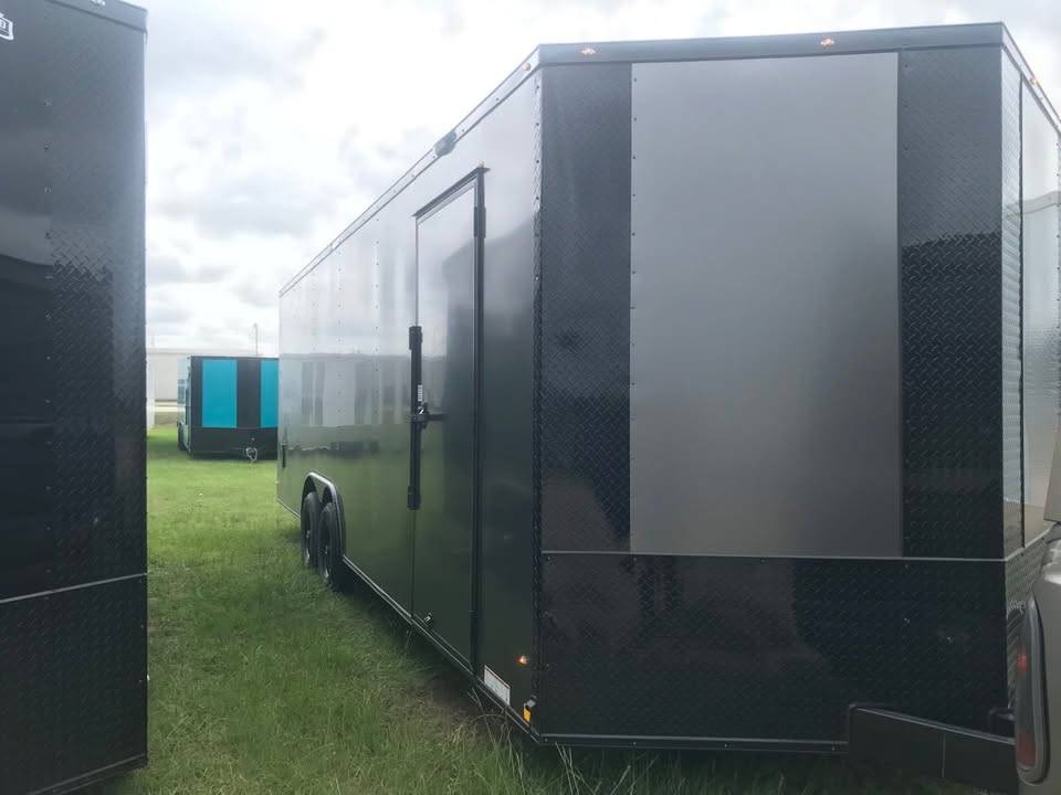 8.5x24ft Charcoal Gray Diamond Enclosed Trailer with 6,000lbs Tandem A, photo 5