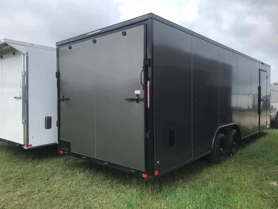 8.5x24ft Charcoal Gray Diamond Enclosed Trailer with 6,000lbs Tandem A, photo 6