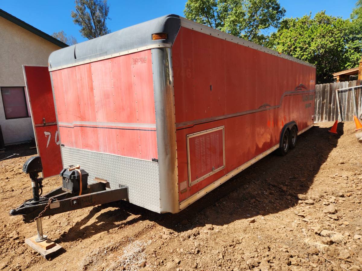 28x8 car hauler trailer enclosed cargo with ramp, photo 2