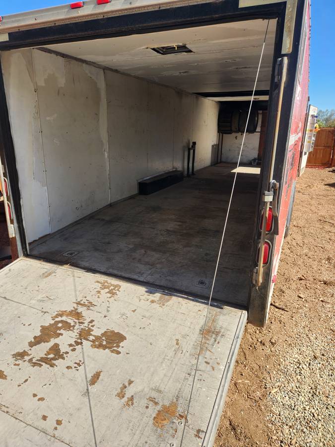 28x8 car hauler trailer enclosed cargo with ramp, photo 5