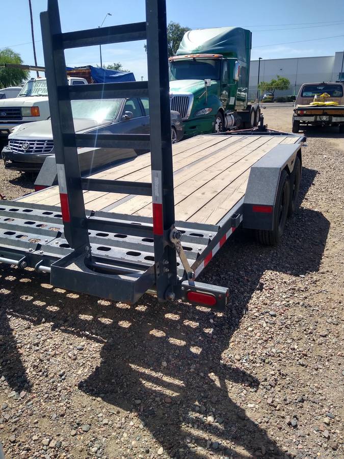 2023 Brandt UBE518 Equipment Trailer — 16' + Dovetail, 9,900 lb GVWR, photo 2