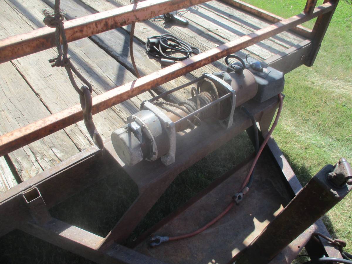 1991 DCT 16' Car Trailer w. Warn Winch, photo 4