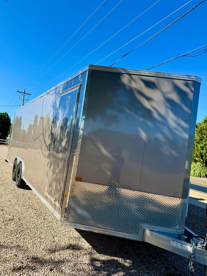 2025 Stealth All Aluminum 8’x24’ enclosed race car trailer with heavy duty ramp, side garage door, photo 4