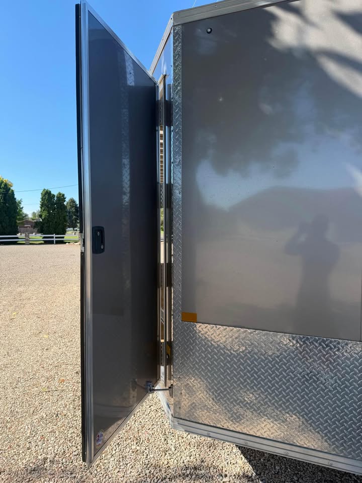 2025 Stealth All Aluminum 8’x24’ enclosed race car trailer with heavy duty ramp, side garage door, photo 8