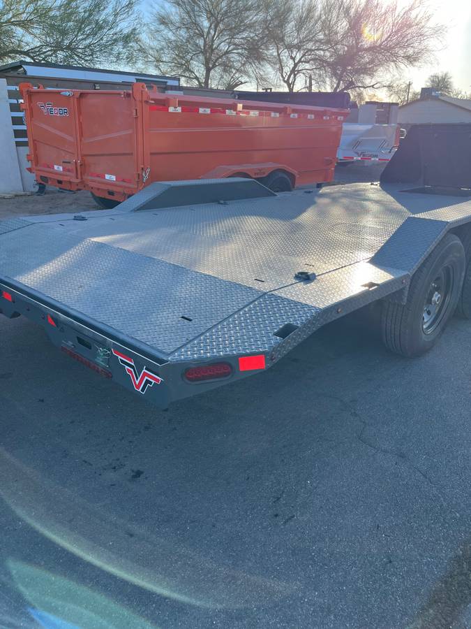 2026 car hauler trailer drive over fender 102”x18’, photo 2