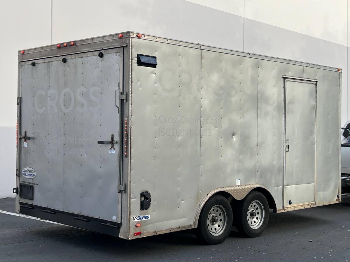 2019 Continental Cargo Enclosed 8’x16 plus V-Nose Trailer, photo 3